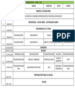 Horario 3 Años