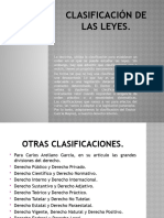 Clasificación de Las Leyes