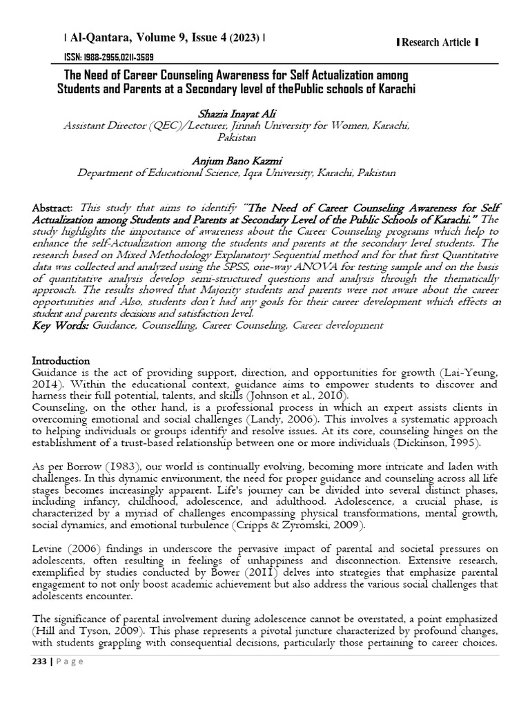 47 +Career+Counseling AlQantara 9,4 | PDF | Career & Growth