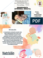 Requerimiento Nutricional Neonatal