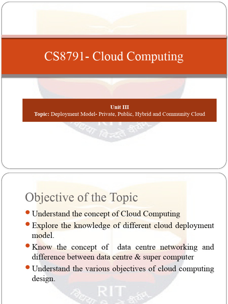 3 3 Cloud Deployment Model Public Private And Hybrid Cloud Pdf