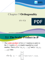 Chapter 5 (5.1 - 5.2) Orthogonality