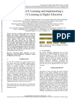 Challenges of E-Learning and Implementing A Responsive E-Learning in Higher Education