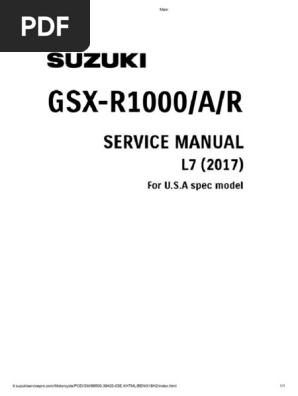 Gsx-r1000 - A - R (l7) Service Manual | PDF | Business | Computers