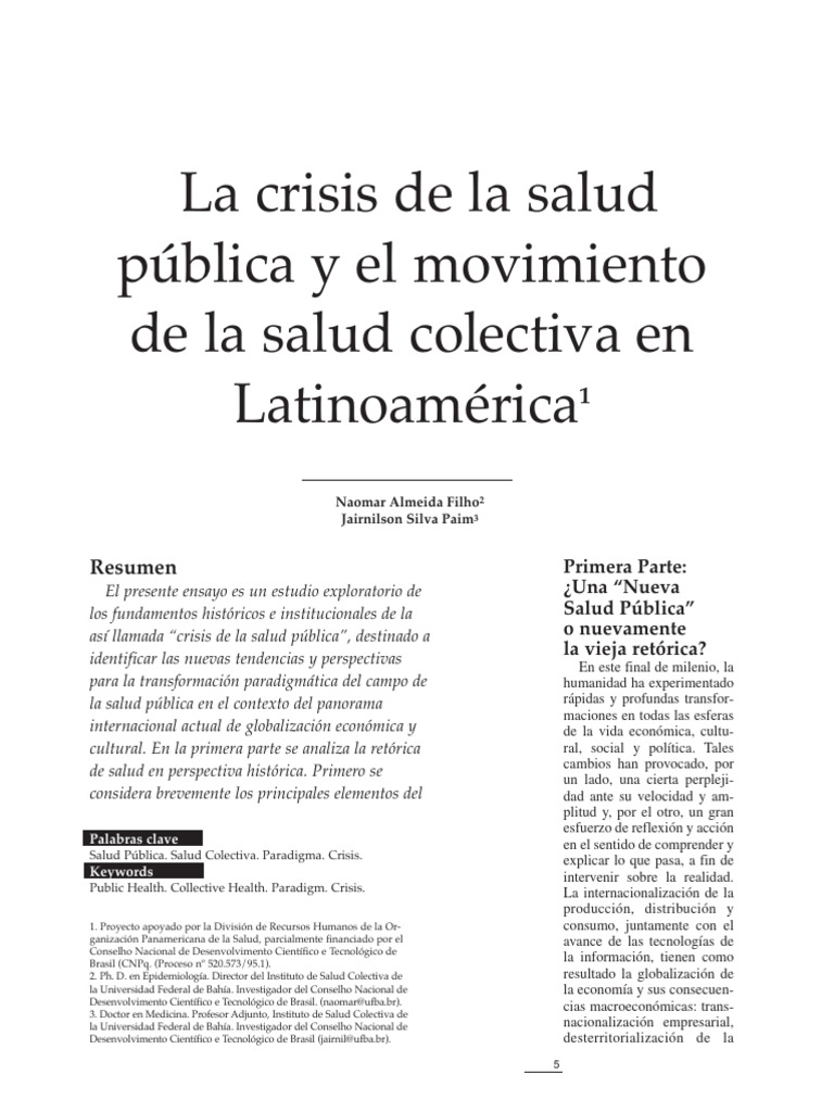 Crisis de la Salud Pública en Latinoamérica | PDF