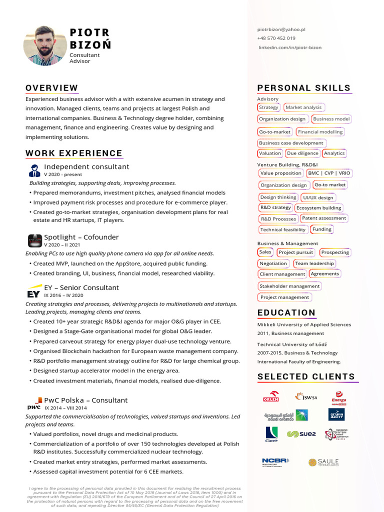Investment Fund Sample CV | PDF