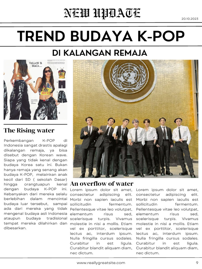 Trend Budaya K Pop Di Kalangan Remaja Pdf