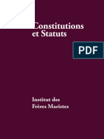 Constitutions Et Statuts Freres Maristes Octobre 2020