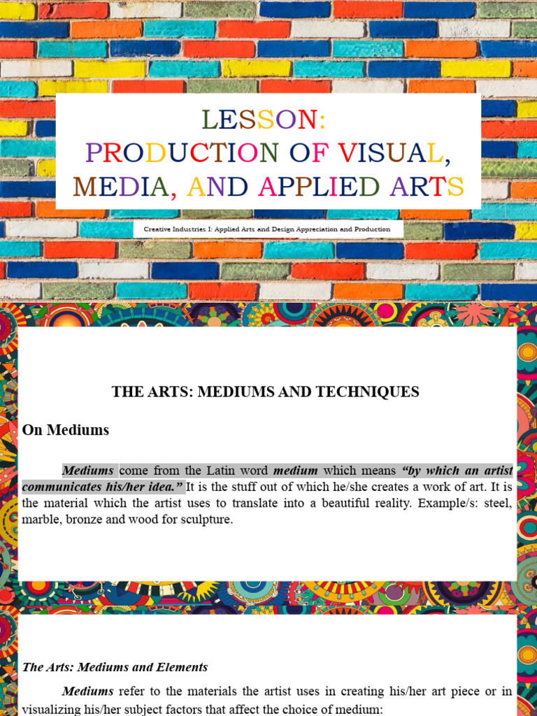 Understanding Art Mediums and Techniques | PDF