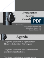 Hydrocarbon Reserve Estimation