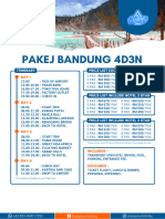 Itinerary Bandung 4D3N