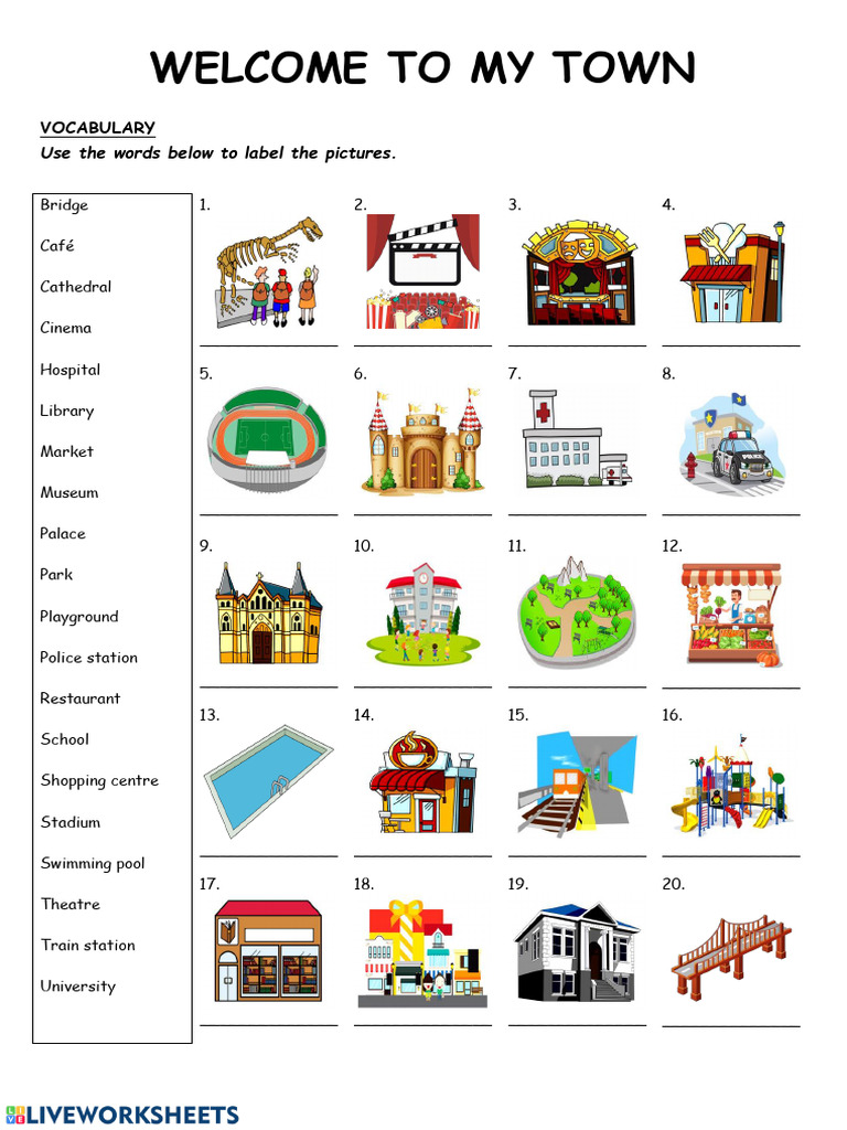 Places in Town | PDF