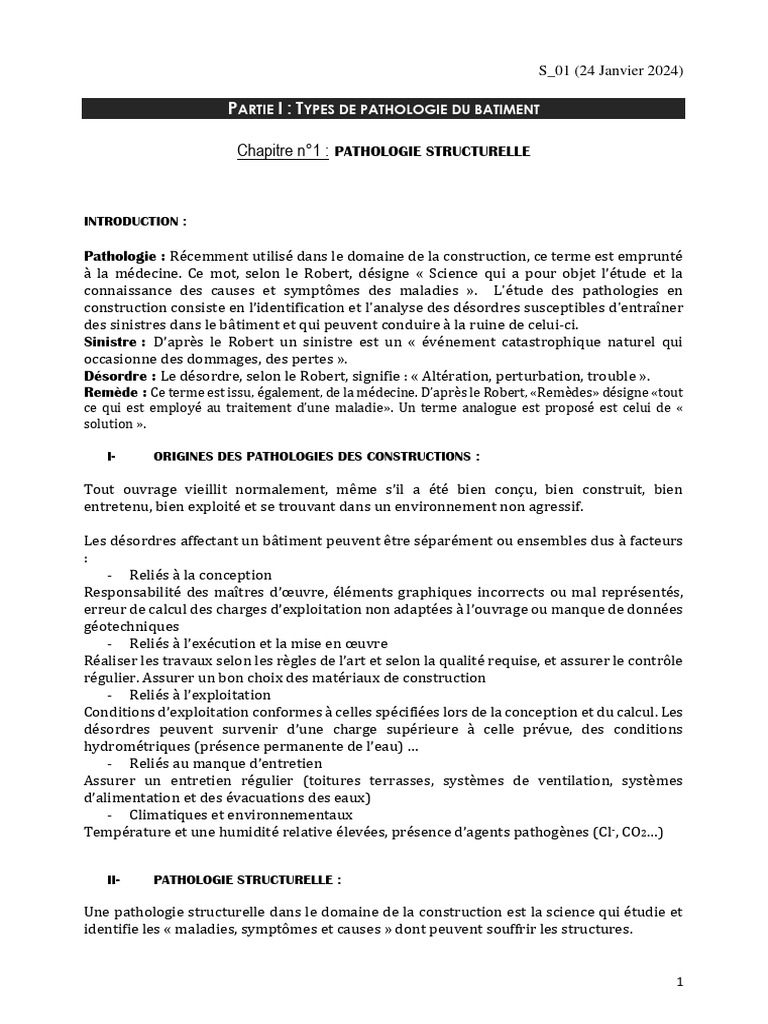 Pathologies du bâtiment : types et traitements | PDF | Flambage ...
