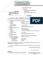 Surat Permohonan Pertek PEMANFAATAN Air Limbah Untuk Aplikasi Ke Tanah