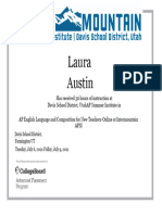 Austin-Apsi Certificate