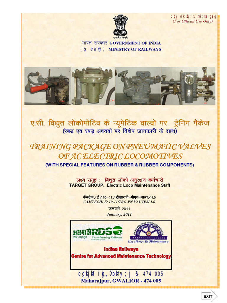 Pneumatic Valves Training for Electric Locomotives | PDF