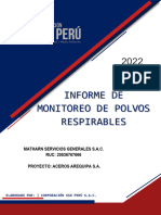 Informe de Monitoreo de Polvos Respirables - 2022 - Matharn