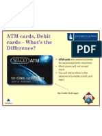 ATM Cards and Debit Cards 2011