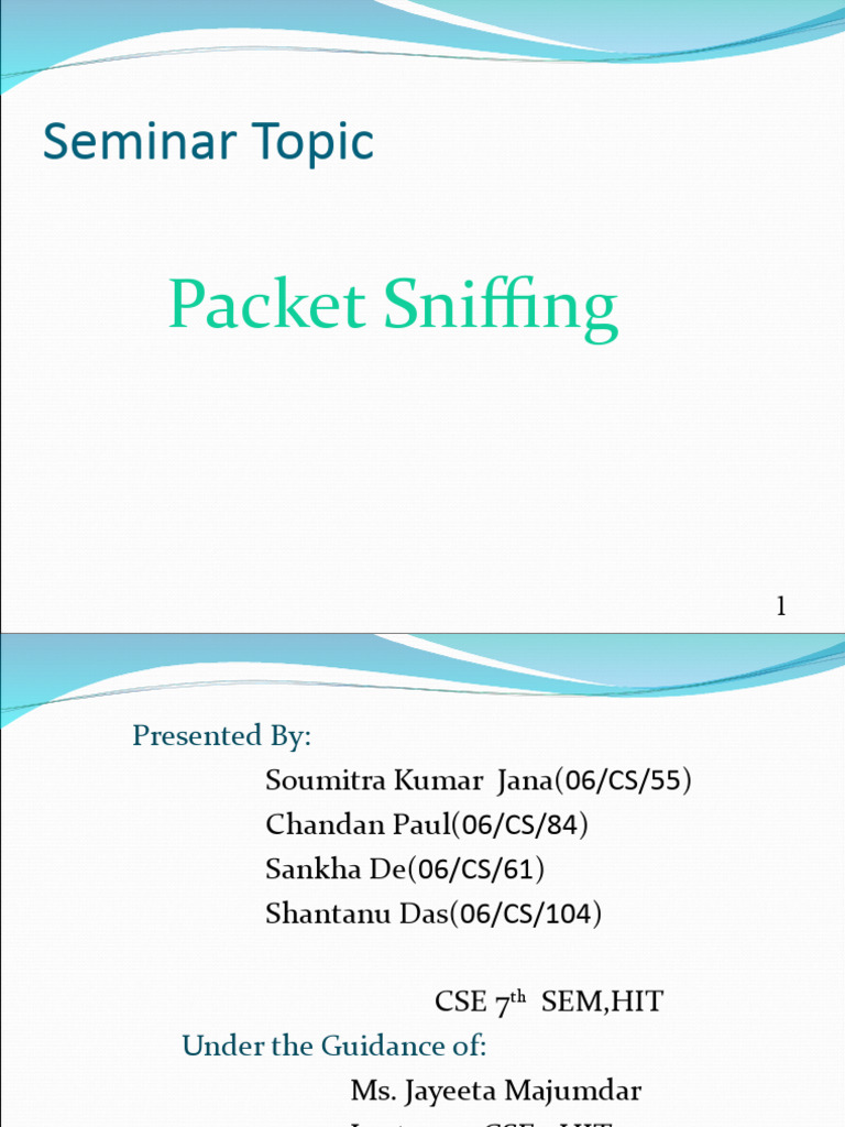 Packet Sniffing SKJ | PDF