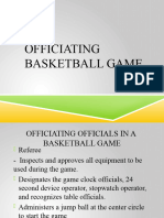 Officiating Basketball Game