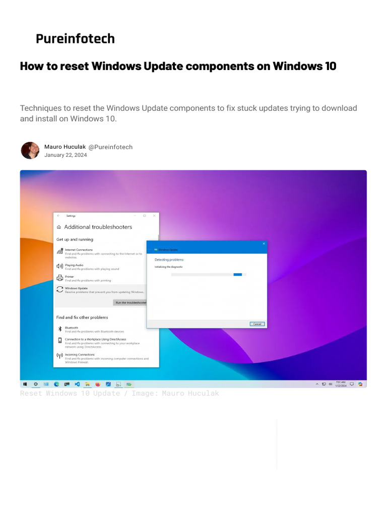 How to reset windows update components on windows download free pdf
