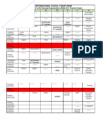 V-XI - Combined Date Sheet