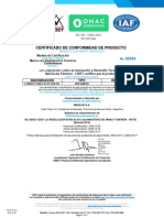 Certificado de Calidad Cables Multiconductores 3585