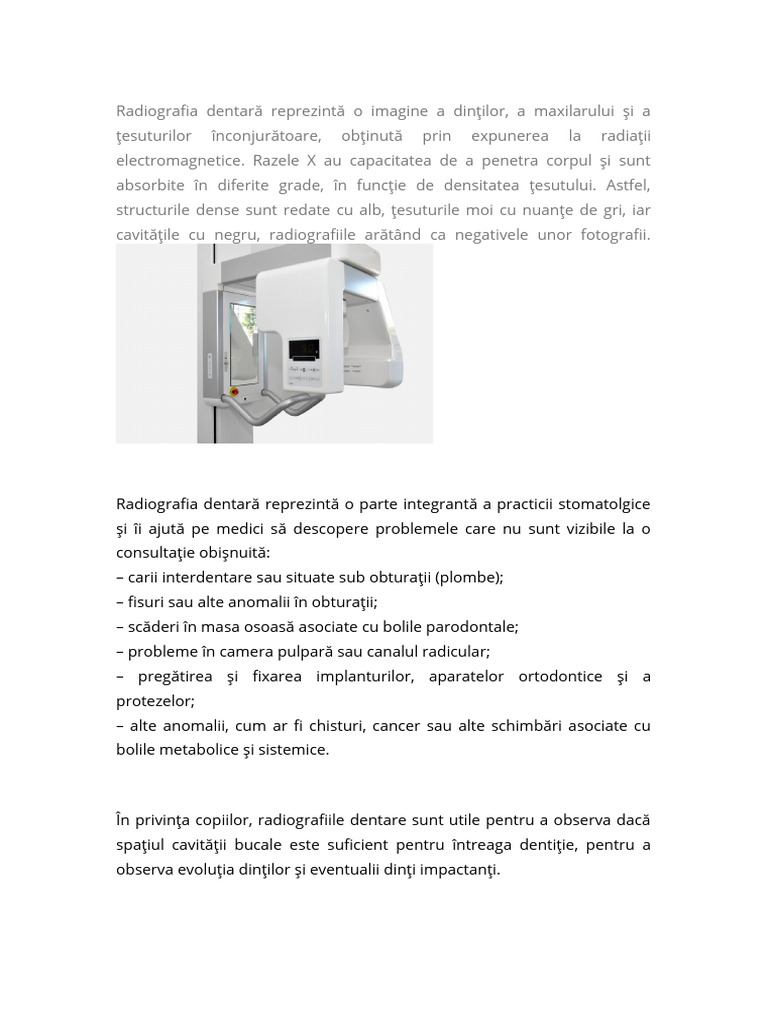 Radiografie Detalii | PDF