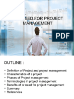 The Need For Project Managment