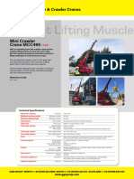 GGR Group MCC495 Crawler Crane Specification