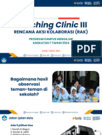 Coaching Clinic III Rencana Aksi Kolaborasi