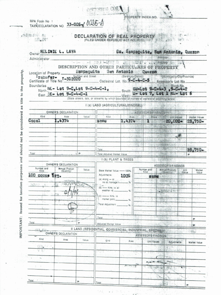 RPT Tiaong | PDF