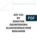 GST 111 (Communication in English) by Senator Ogunfowora Oluwashinaayomi Benjamin PDF