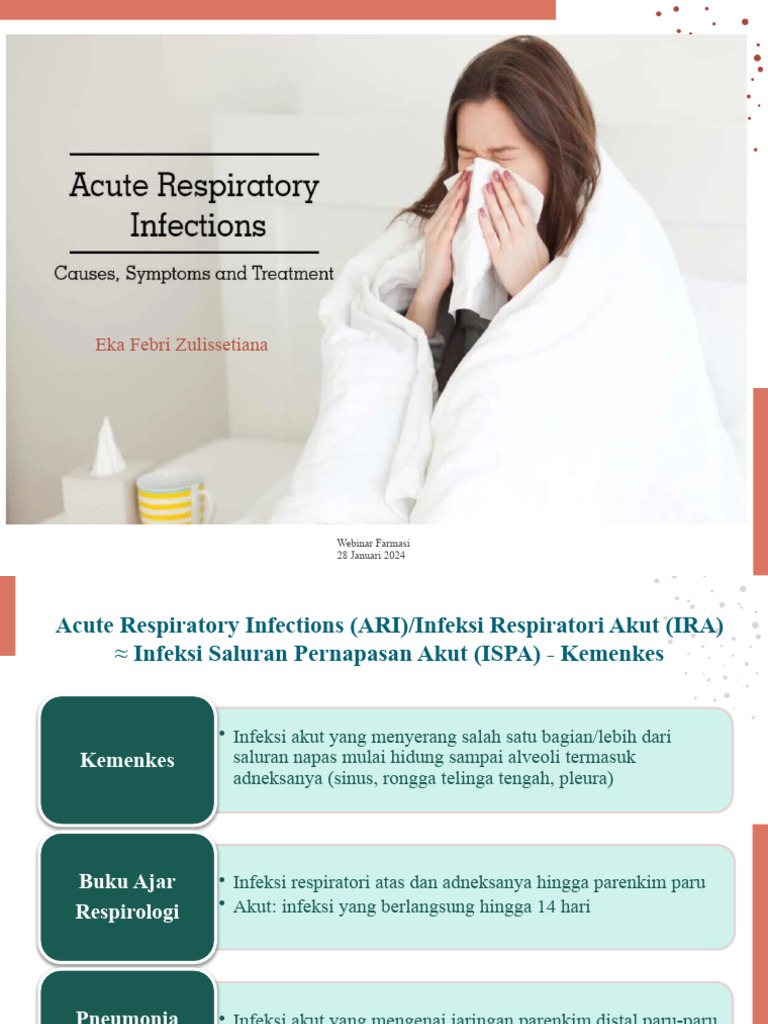 Acute Respiratory Infections Overview | PDF | Pneumonia | Public Health