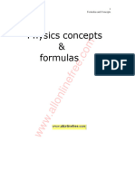 Physics Basic Concepts and Formulas 1