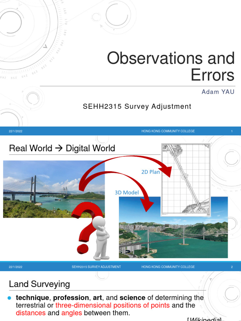 L01-Observation and Errors | PDF