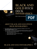 Black and Gold Pitch Deck Infographics by Slidesgo