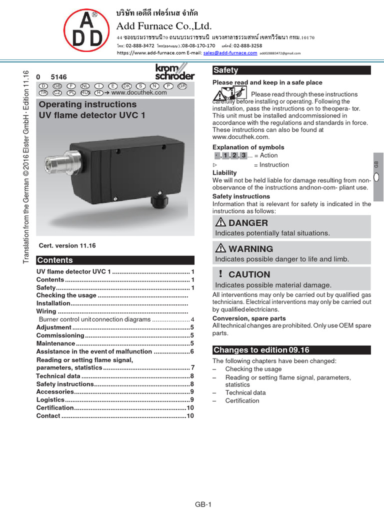 Uvc1 L1g1a Manual | PDF