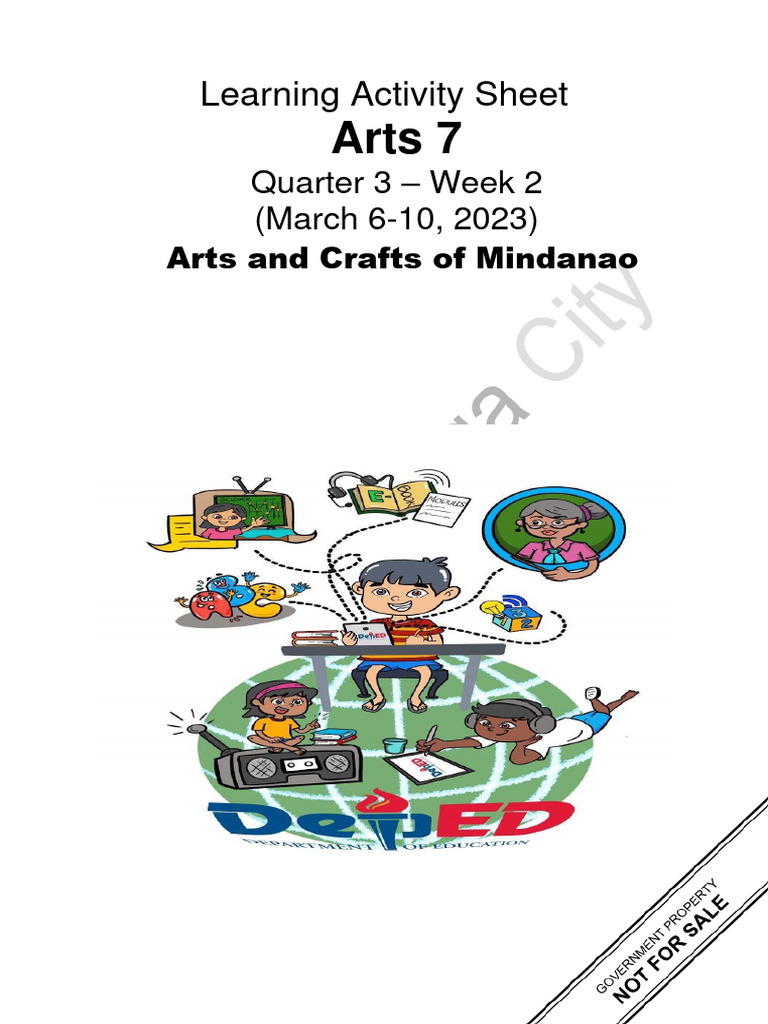 3rd Quarter Grade 7 Arts Learning Activity Sheets | PDF | Textiles