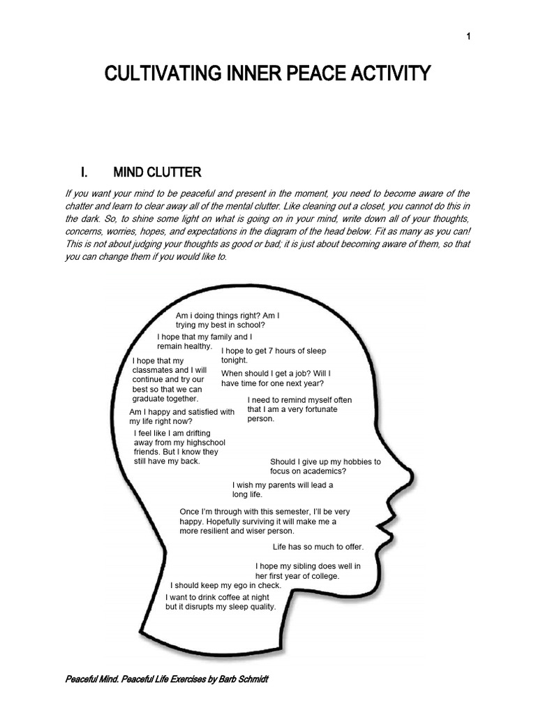 01 Cultivating Inner Peace PDF Mantra Prayer