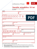 Přihláška Pro Děti (Mladší 15 Let) - 2022