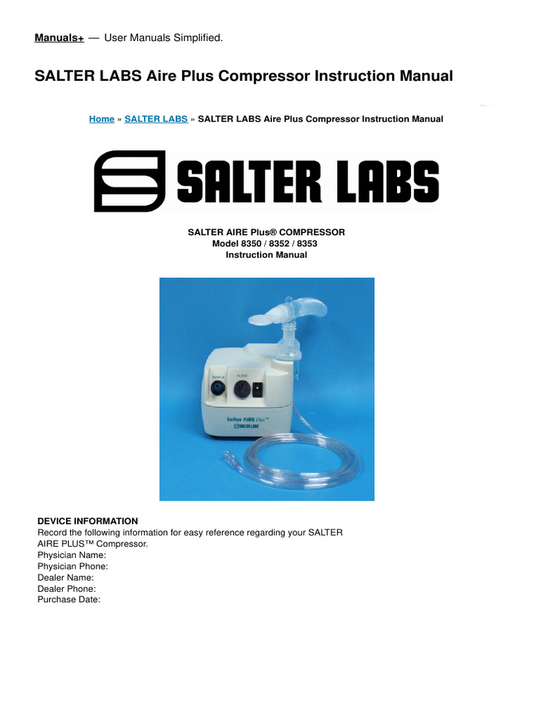 SALTER PDF Equipment Manufactured Goods