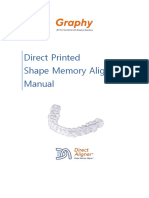 Direct Printed Shape Memory Aligner Manual - Tech - Eng - 20230109 - 12p