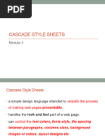 Cascade Style Sheets