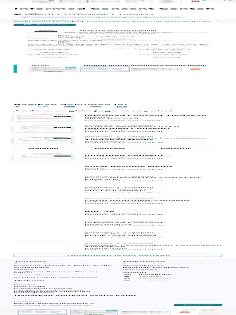 Informed Consent Contoh PDF | PDF
