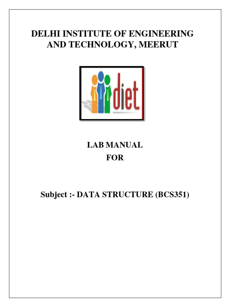 Data Structures Lab Manual | PDF