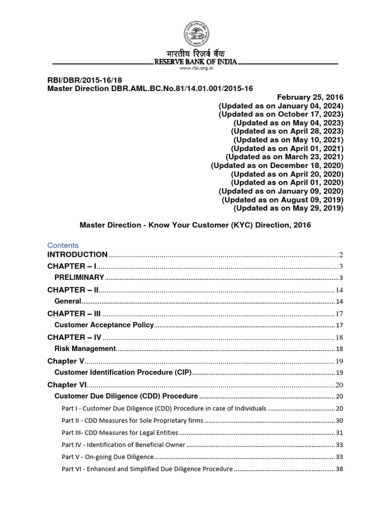 Annexure A1 - KYC Guidelines | Download Free PDF | Money Laundering ...