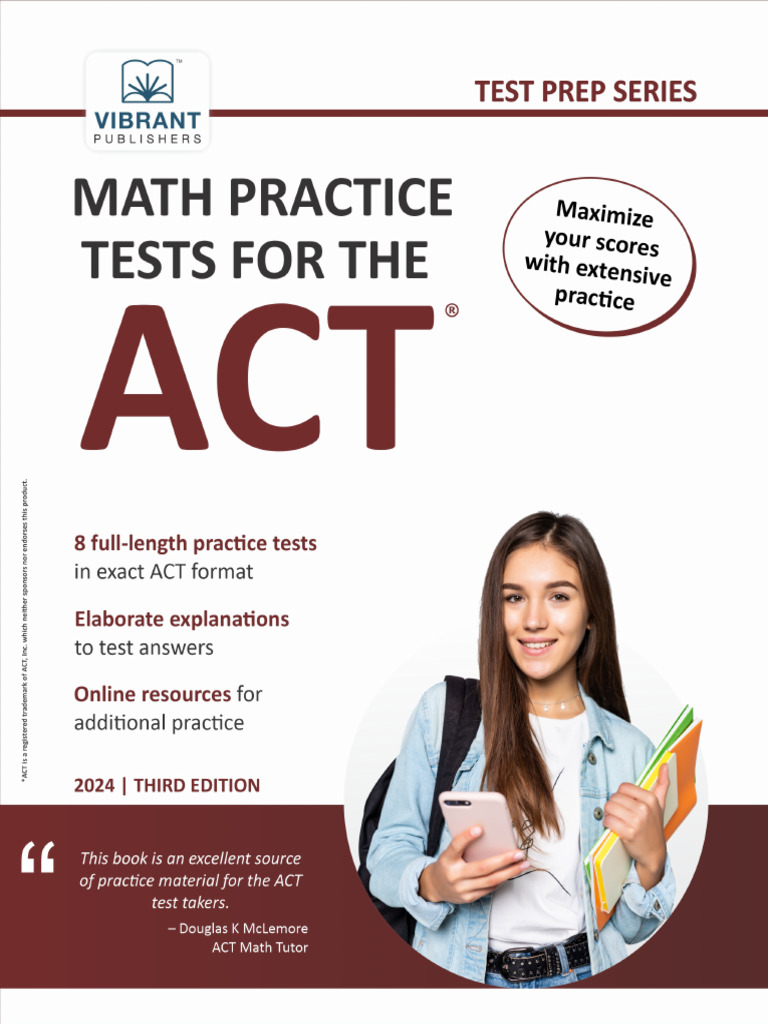 MathPracticeTestsfortheACT - 2024 - SAMPLE | PDF