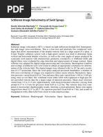 Schlieren Image Velocimetry of Swirl Sprays