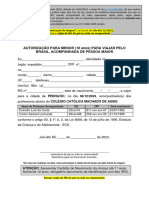 01 Autorização de Viagem - Machado de Assis 1 e 2º Ano em - Beto Carrero - 06 Dez